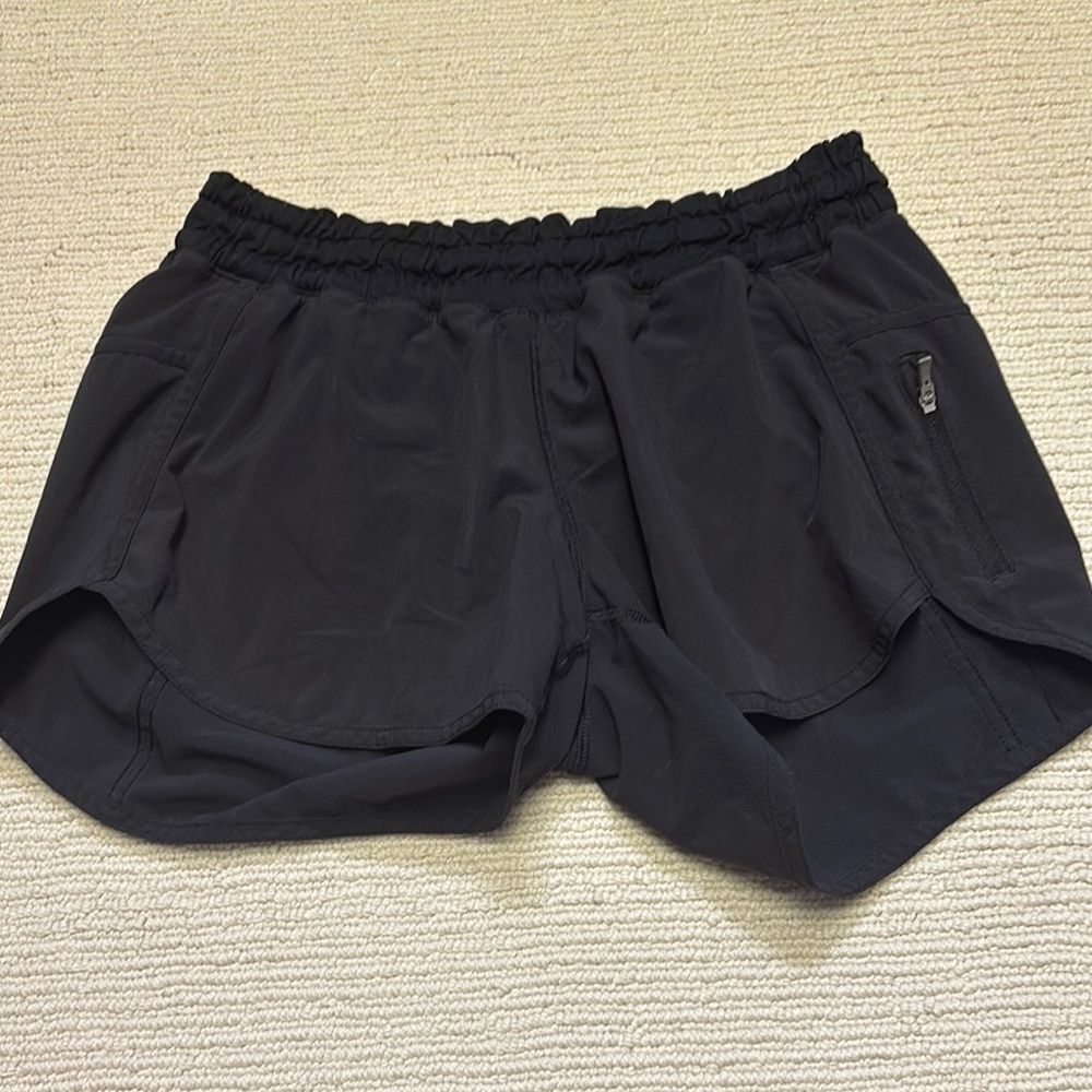 Lululemon Athletica Black Athletic Shorts with Elastic Waistband
